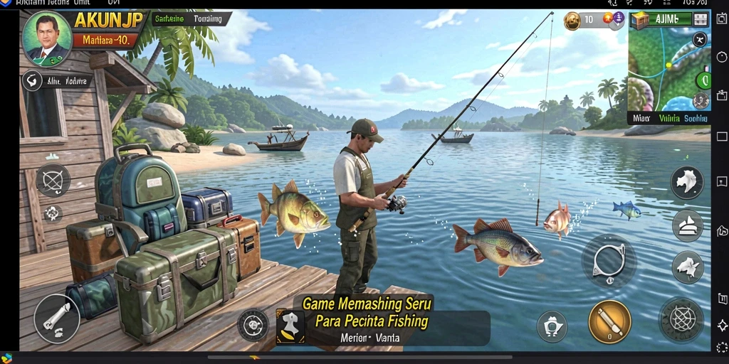 Tampilan gameplay AKUNJP yang menarik dan penuh warna.