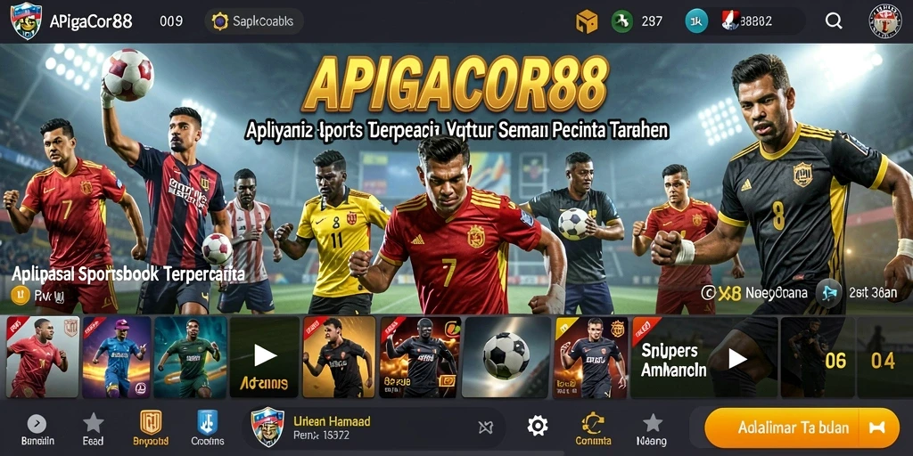 Tampilan menarik dari gameplay Sportsbook di APIGACOR88.