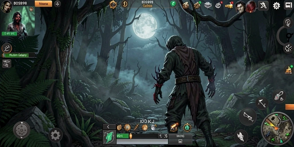 Gameplay menakutkan di hutan gelap BOS898.