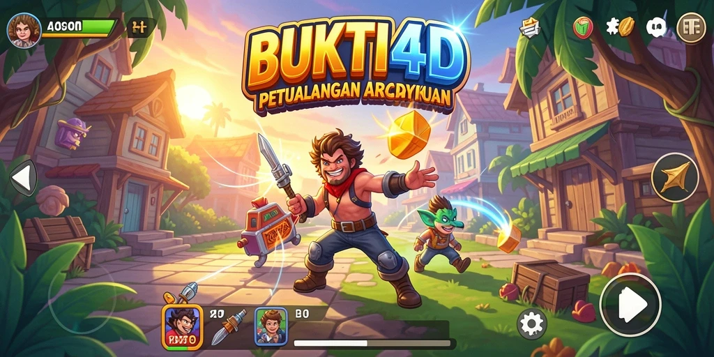 Gameplay seru dalam BUKTI4D yang menampilkan tantangan Arcade.