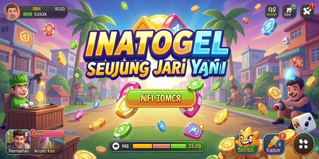 Tampilan gameplay INATOGEL yang penuh warna dan mengasyikkan.