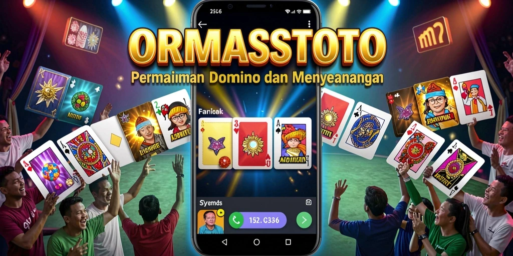 Tampilan gameplay seru dalam aplikasi Domino ORMASSTOTO.