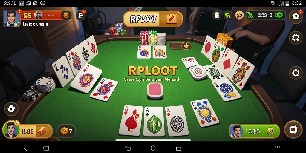 Tampilan gameplay seru dari game Gaple RPLOOT.