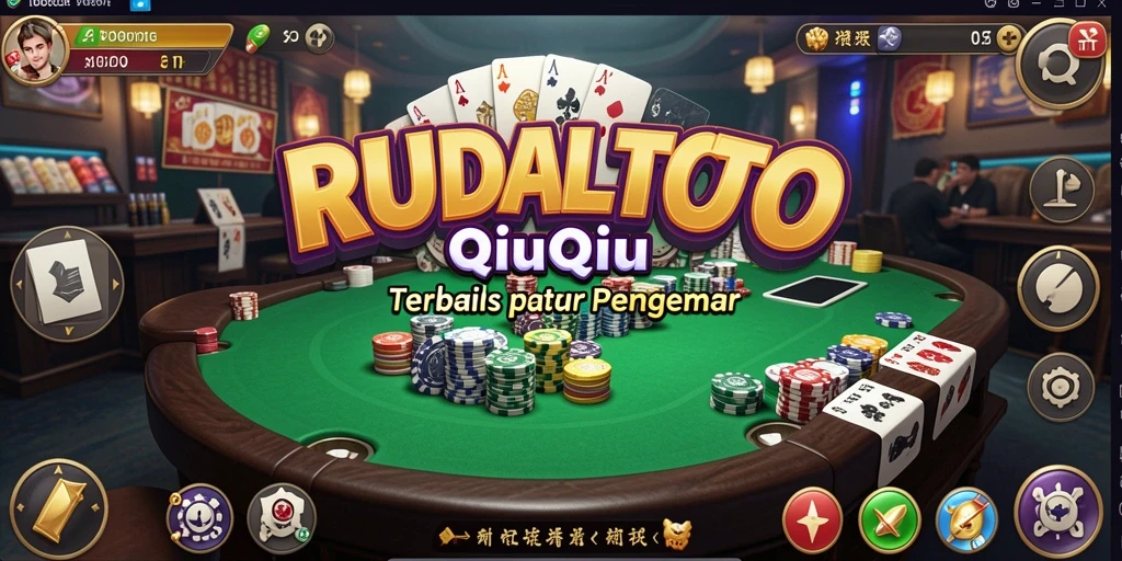 Screenshot gameplay RUDALTOTO yang menunjukkan suasana permainan QiuQiu.
