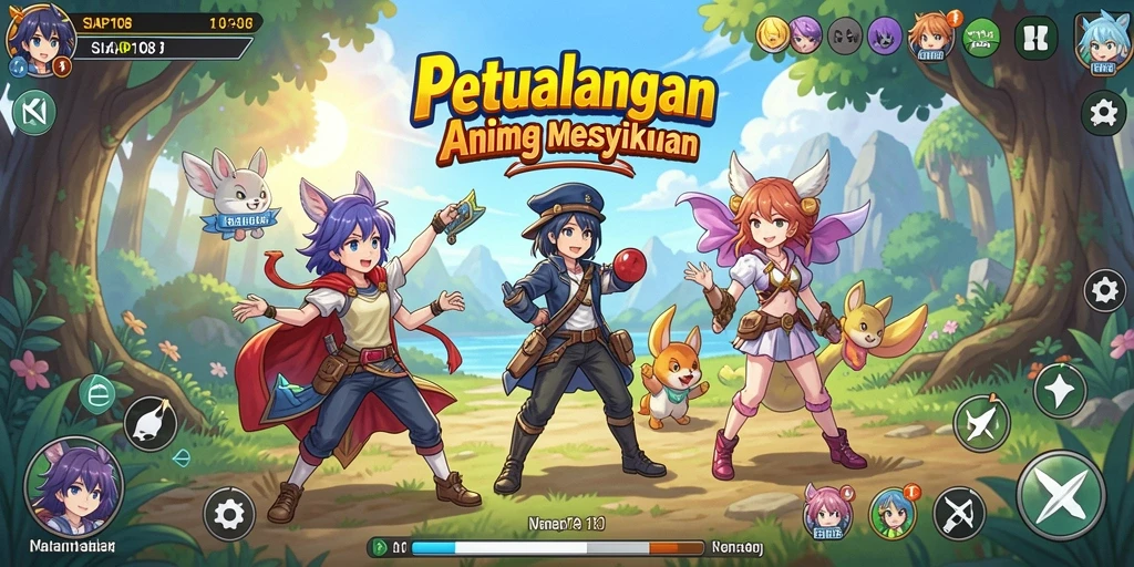 Gameplay seru dan mendebarkan di dunia anime.