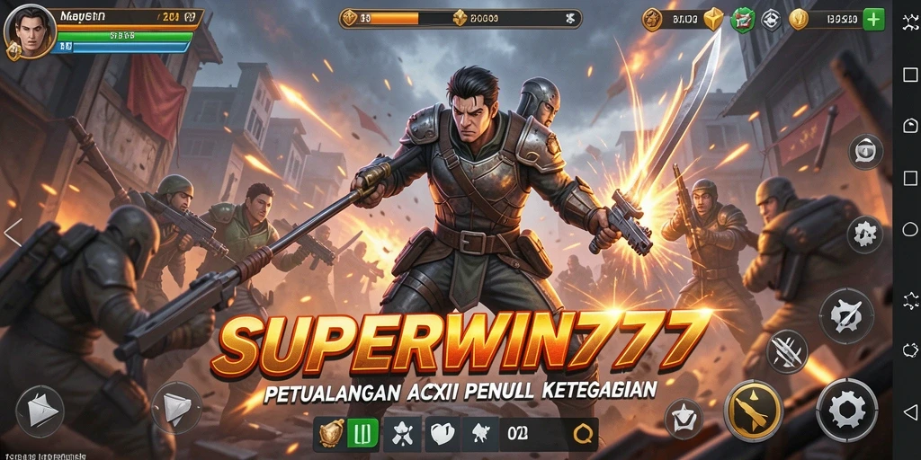 Tampilan gameplay SUPERWIN777 penuh dengan aksi mendebarkan.