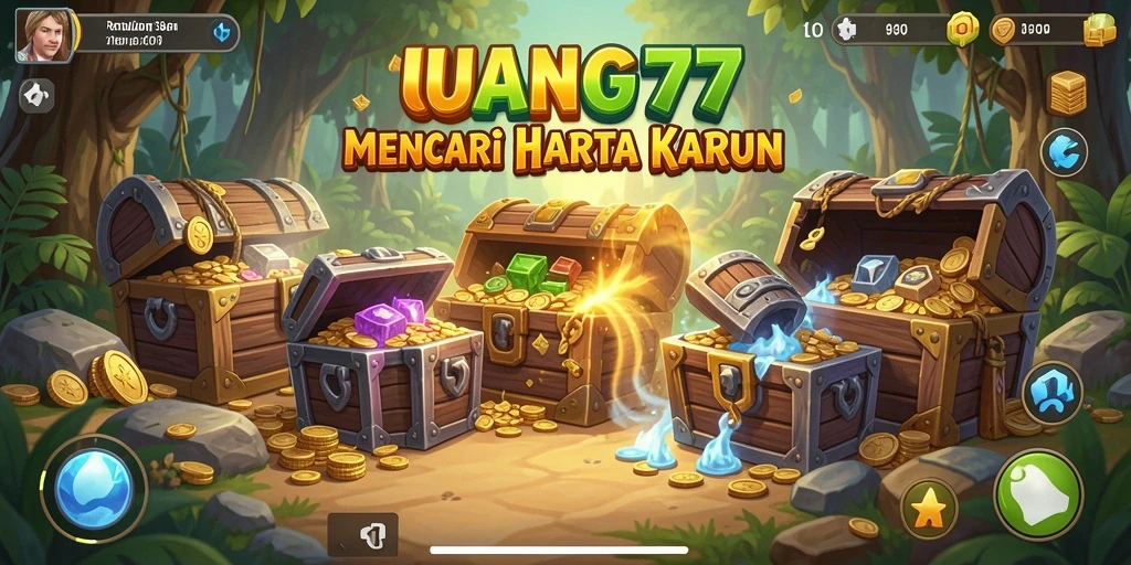 Tangkapan layar gameplay UANG77 menunjukkan aksi petualangan yang mendebarkan.