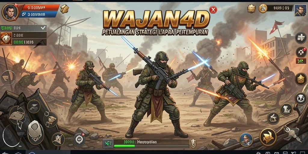 Tampilan strategi pertempuran mendebarkan di WAJAN4D.